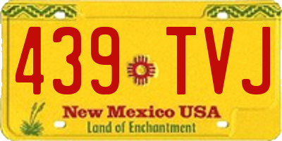 NM license plate 439TVJ