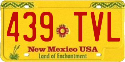 NM license plate 439TVL