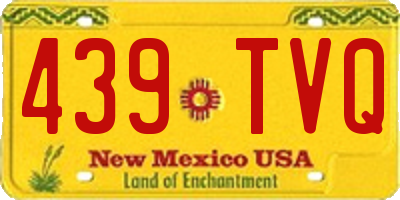 NM license plate 439TVQ