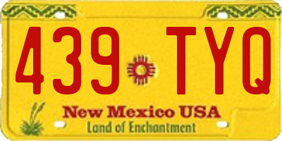 NM license plate 439TYQ