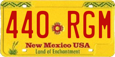 NM license plate 440RGM