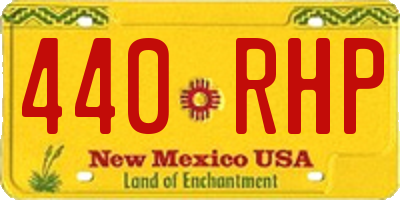 NM license plate 440RHP