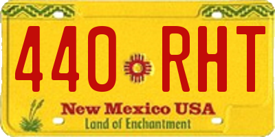NM license plate 440RHT