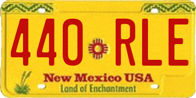 NM license plate 440RLE