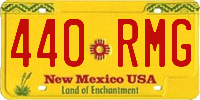 NM license plate 440RMG