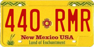 NM license plate 440RMR