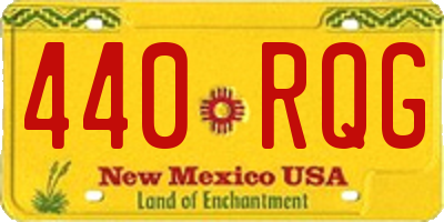 NM license plate 440RQG