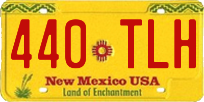 NM license plate 440TLH