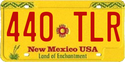NM license plate 440TLR