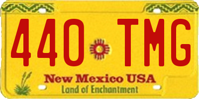 NM license plate 440TMG