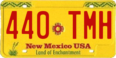 NM license plate 440TMH
