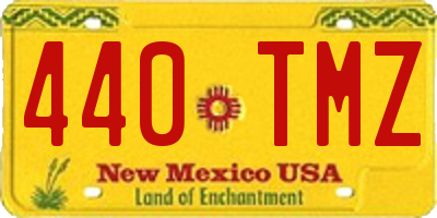 NM license plate 440TMZ
