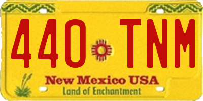 NM license plate 440TNM