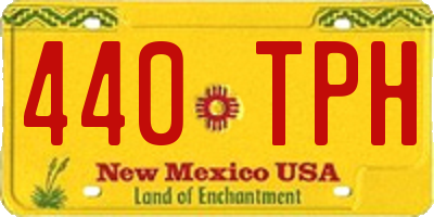 NM license plate 440TPH