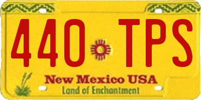 NM license plate 440TPS