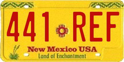 NM license plate 441REF