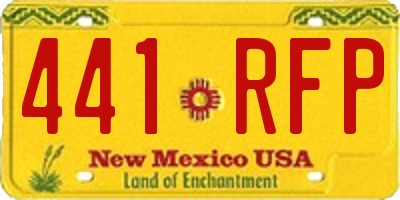 NM license plate 441RFP