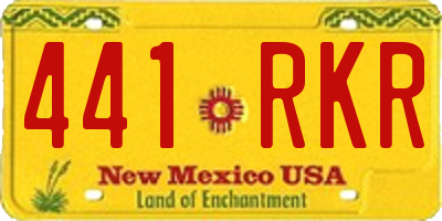 NM license plate 441RKR