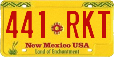 NM license plate 441RKT