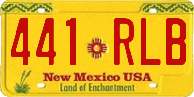 NM license plate 441RLB