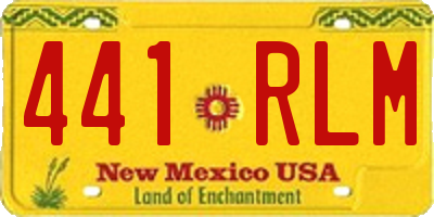 NM license plate 441RLM