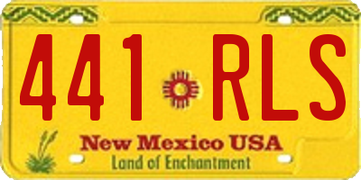 NM license plate 441RLS