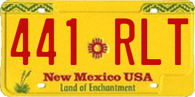 NM license plate 441RLT