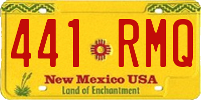 NM license plate 441RMQ