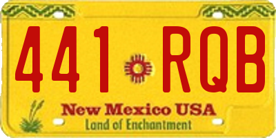 NM license plate 441RQB