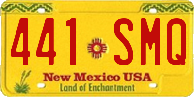 NM license plate 441SMQ