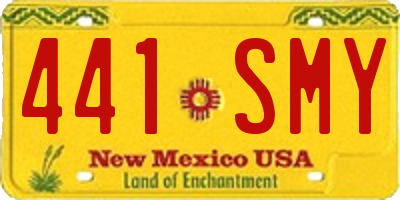 NM license plate 441SMY