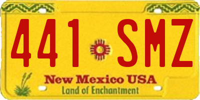 NM license plate 441SMZ