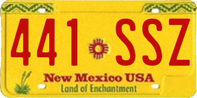NM license plate 441SSZ