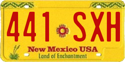 NM license plate 441SXH