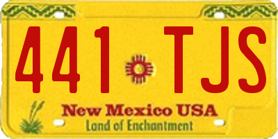 NM license plate 441TJS