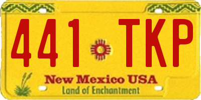 NM license plate 441TKP