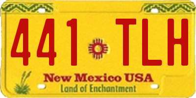 NM license plate 441TLH