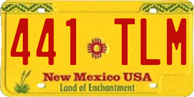 NM license plate 441TLM