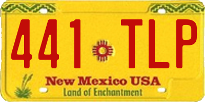 NM license plate 441TLP