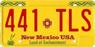 NM license plate 441TLS
