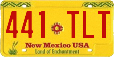 NM license plate 441TLT