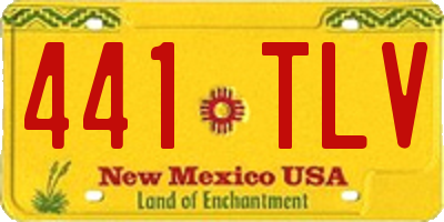 NM license plate 441TLV