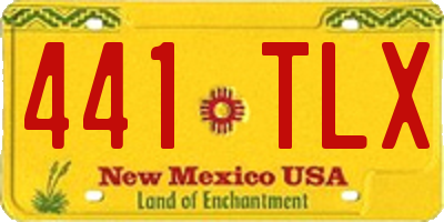 NM license plate 441TLX