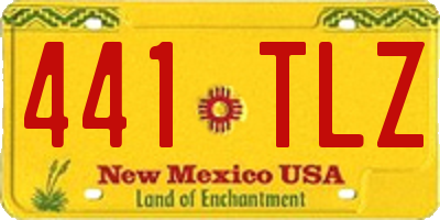 NM license plate 441TLZ