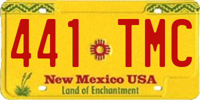 NM license plate 441TMC
