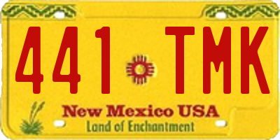NM license plate 441TMK