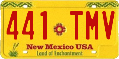 NM license plate 441TMV