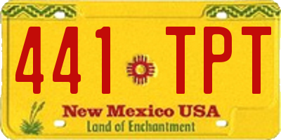 NM license plate 441TPT