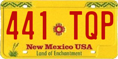 NM license plate 441TQP