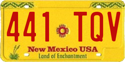 NM license plate 441TQV
